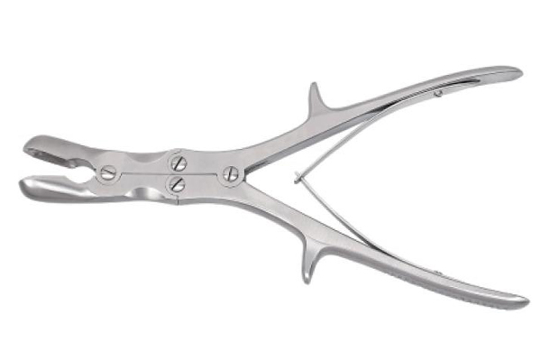 Spinous process double joint rongeur