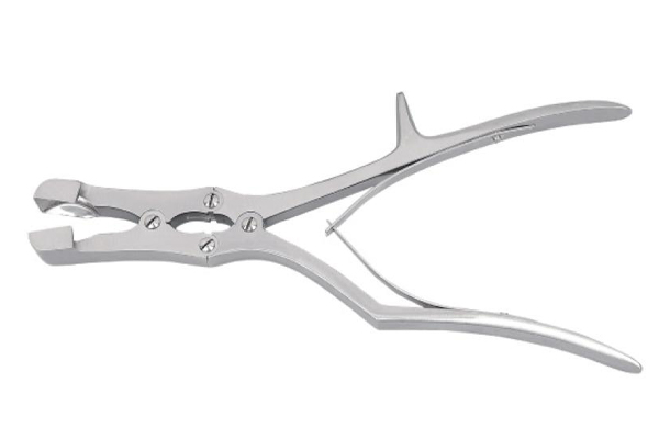 Spinous process double joint rongeur