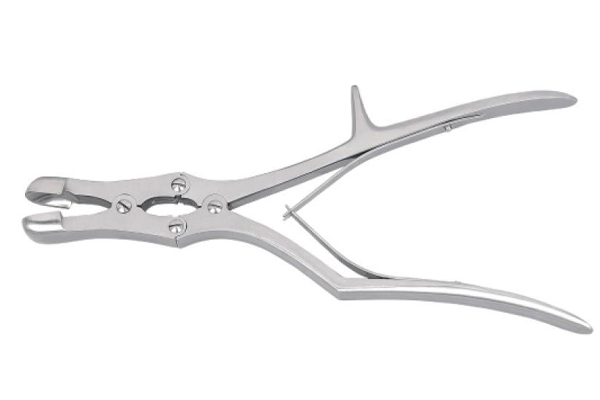 Spinous process double joint rongeur